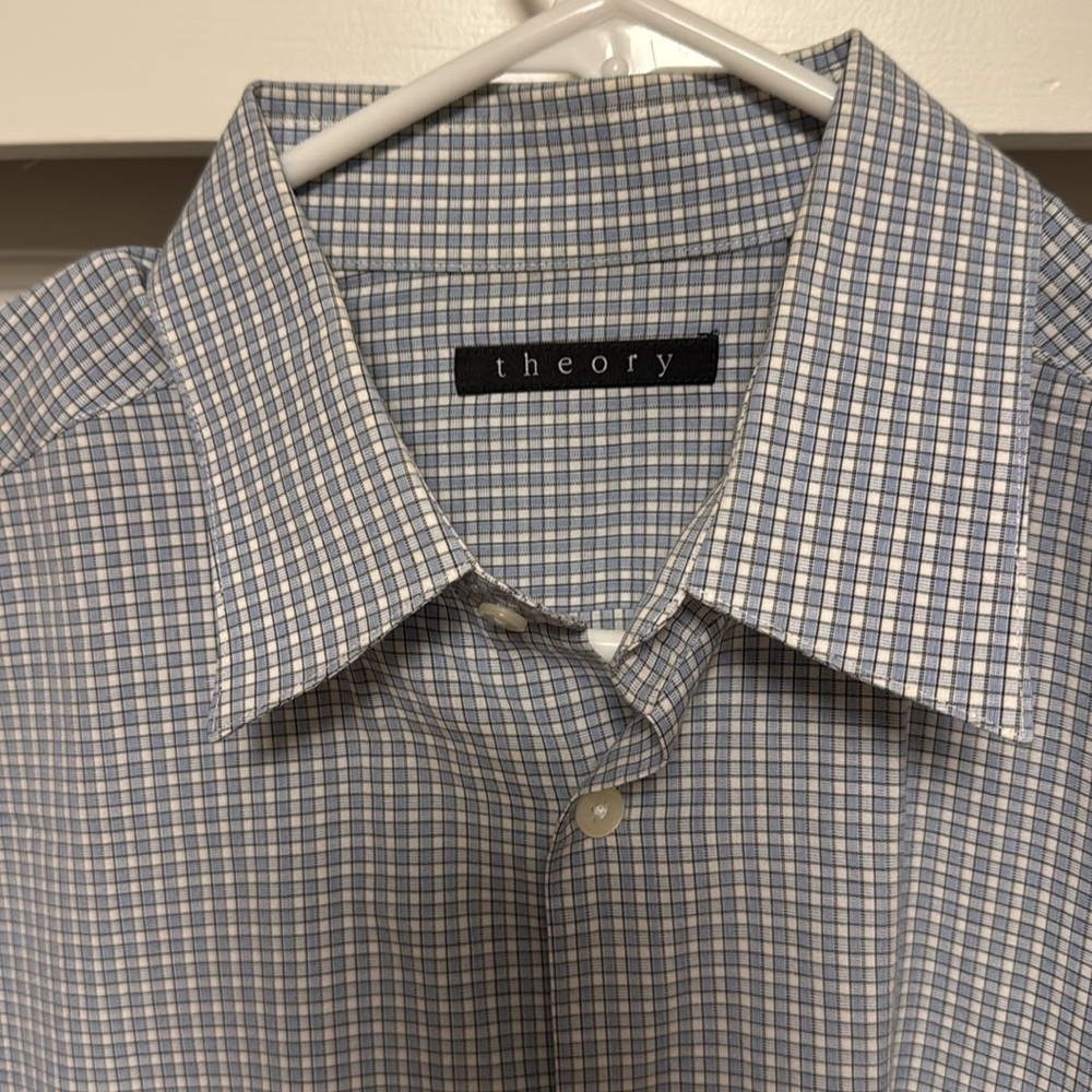 Theory checked dress shirt
